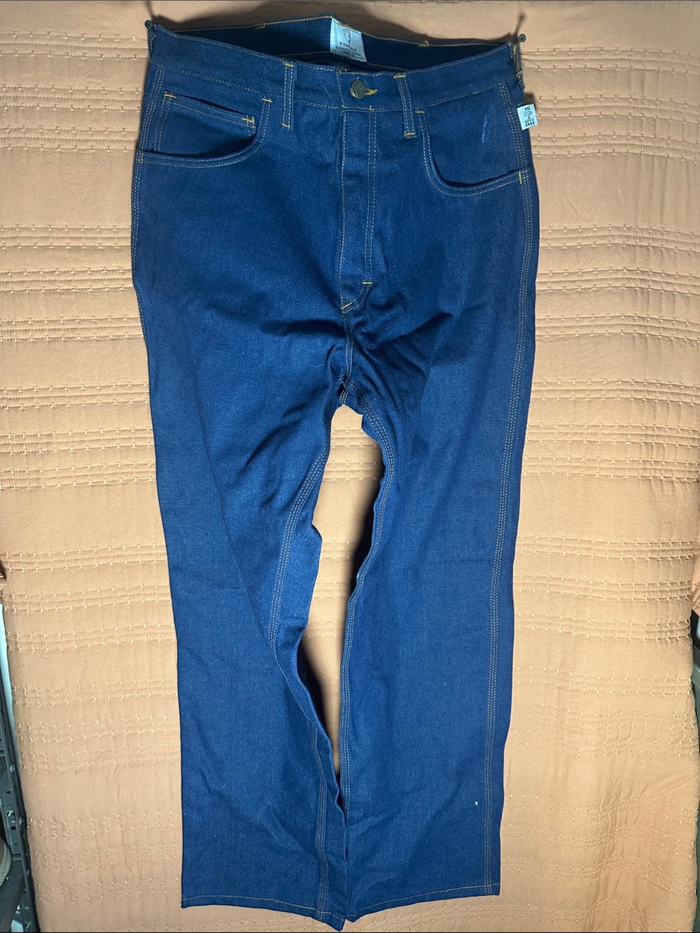 Men's Straight Jeans in Deep Blue Denim